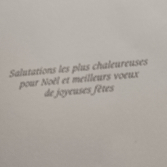 10 pcs Holiday Greeting Santa Claus Cards French text inside/envelopes - Picture 2 of 3